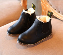 Load image into Gallery viewer, 2020 New Autumn Children Leather Warm Kids Snow Girls Boys Rubber Boots Fashion Sneakers