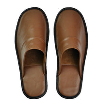 Load image into Gallery viewer, Leather slippers couple indoor non-slip men women home fashion casual shoes