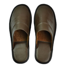 Load image into Gallery viewer, Leather slippers couple indoor non-slip men women home fashion casual shoes