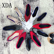 Load image into Gallery viewer, Loafers shoes Soft Sole 3D Wool Knitted Pregnant Moccasins women