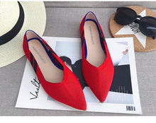 Load image into Gallery viewer, Loafers shoes Soft Sole 3D Wool Knitted Pregnant Moccasins women