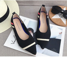 Load image into Gallery viewer, Loafers shoes Soft Sole 3D Wool Knitted Pregnant Moccasins women