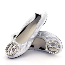 Load image into Gallery viewer, Shiny Crystal Applique Large Size 44&amp;45 Women Shoes Comfortable 2020