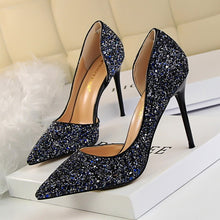 Load image into Gallery viewer, Sexy nightclub women&#39;s shoes with high heel shallow mouth