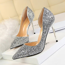 Load image into Gallery viewer, Sexy nightclub women&#39;s shoes with high heel shallow mouth