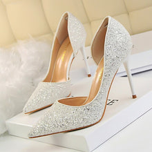 Load image into Gallery viewer, Sexy nightclub women&#39;s shoes with high heel shallow mouth
