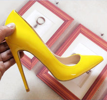 Load image into Gallery viewer, Women&#39;s Pump Fashion High Heels Shoes Yellow Shoes Women&#39;s Bride Wedding Shoes Ladies