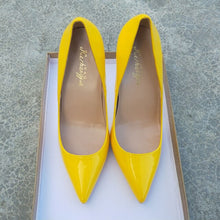 Load image into Gallery viewer, Women&#39;s Pump Fashion High Heels Shoes Yellow Shoes Women&#39;s Bride Wedding Shoes Ladies