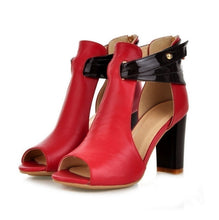 Load image into Gallery viewer, New Fashion Women Genuine Leather High Heel Platform Sexy Sandals