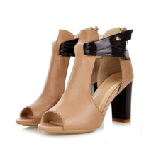 Load image into Gallery viewer, New Fashion Women Genuine Leather High Heel Platform Sexy Sandals