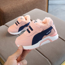 Load image into Gallery viewer, Rubber Soft Bottom Velvet Running Sport Children Casual Shoes