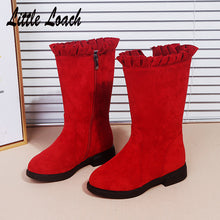 Load image into Gallery viewer, Princess Ruffles Non-slip Round Toe Flat Students Botas Shoes