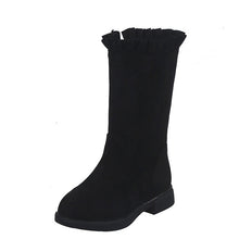 Load image into Gallery viewer, Princess Ruffles Non-slip Round Toe Flat Students Botas Shoes