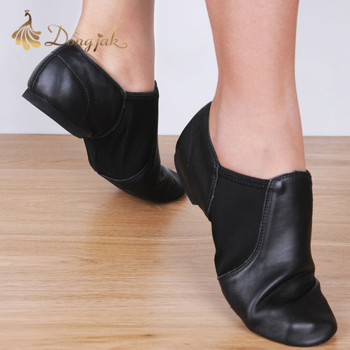 Genuine Leather Stretch Jazz  Excercise Shoe for women
