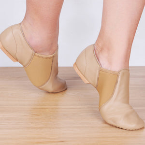 Genuine Leather Stretch Jazz  Excercise Shoe for women