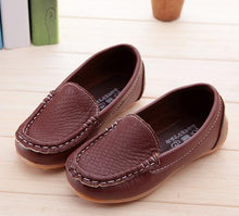 Load image into Gallery viewer, Children Casual Leather shoes Flat with Loafers