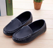 Load image into Gallery viewer, Children Casual Leather shoes Flat with Loafers
