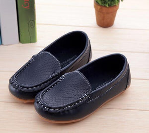 Children Casual Leather shoes Flat with Loafers