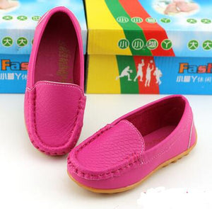 Children Casual Leather shoes Flat with Loafers