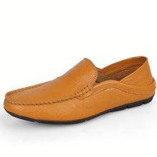 Load image into Gallery viewer, men loafers, moccasins men genuine leather men&#39;s flats shoes