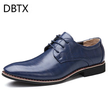 Load image into Gallery viewer, British Black Blue Shoes handmade For Mens