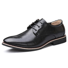 Load image into Gallery viewer, British Black Blue Shoes handmade For Mens
