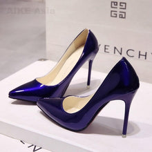 Load image into Gallery viewer, Hot Women Shoes Pointed Toe Pumps Patent Leather Heels