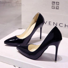 Load image into Gallery viewer, Hot Women Shoes Pointed Toe Pumps Patent Leather Heels