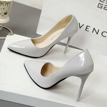 Load image into Gallery viewer, Hot Women Shoes Pointed Toe Pumps Patent Leather Heels