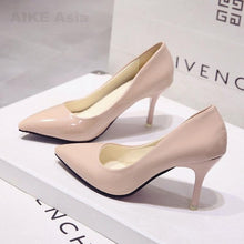 Load image into Gallery viewer, Hot Women Shoes Pointed Toe Pumps Patent Leather Heels