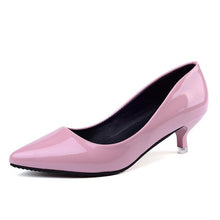 Load image into Gallery viewer, Hot Women Shoes Pointed Toe Pumps Patent Leather Heels