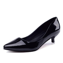 Load image into Gallery viewer, Hot Women Shoes Pointed Toe Pumps Patent Leather Heels