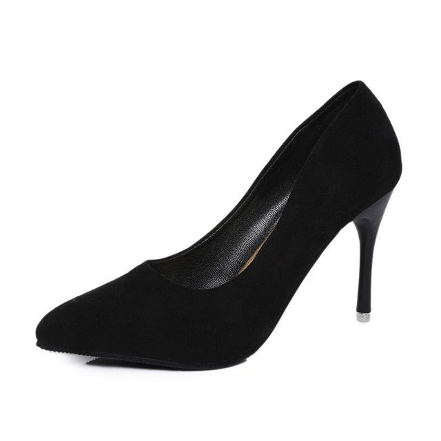 Hot Women Shoes Pointed Toe Pumps Patent Leather Heels