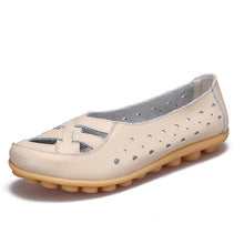 Load image into Gallery viewer, Ballet Flats Genuine Leather Shoes Women Soft Bottom Shoes Slip Shoes