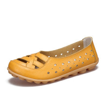 Load image into Gallery viewer, Ballet Flats Genuine Leather Shoes Women Soft Bottom Shoes Slip Shoes