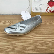 Load image into Gallery viewer, Ballet Flats Genuine Leather Shoes Women Soft Bottom Shoes Slip Shoes