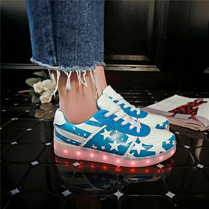 7ipupas Led shoes Fashion Zapatos Hombre Led Light Shoe for unisex