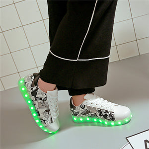 7ipupas Led shoes Fashion Zapatos Hombre Led Light Shoe for unisex