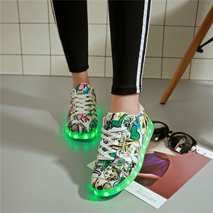 7ipupas Led shoes Fashion Zapatos Hombre Led Light Shoe for unisex