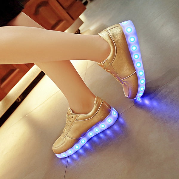 7ipupas Led shoes Fashion Zapatos Hombre Led Light Shoe for unisex