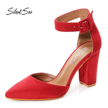 Load image into Gallery viewer, Pumps Women  Sandal High Quality Flock Slip-On Shallow Wedding Party