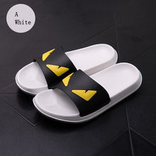 Load image into Gallery viewer, ASIFN Men&#39;s Slippers Flip Flops Slides Devil Eyes Cartoon