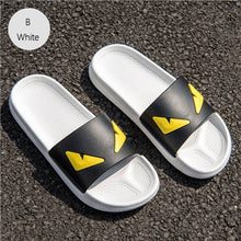 Load image into Gallery viewer, ASIFN Men&#39;s Slippers Flip Flops Slides Devil Eyes Cartoon
