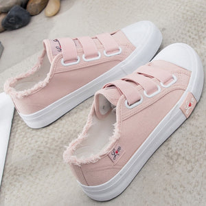 Women fashion 2020 Solid Superstar Hook Loop Vulcanize shoes Girls Zapatillas mujer