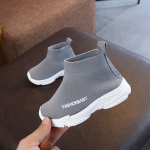 new fashionable net breathable sports running shoes for kids shoes
