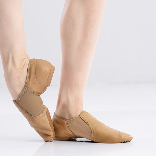 Genuine Leather Shoes Soft Dancing Unisex Slip On Jazz Dance