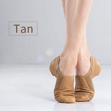 Load image into Gallery viewer, Genuine Leather Shoes Soft Dancing Unisex Slip On Jazz Dance