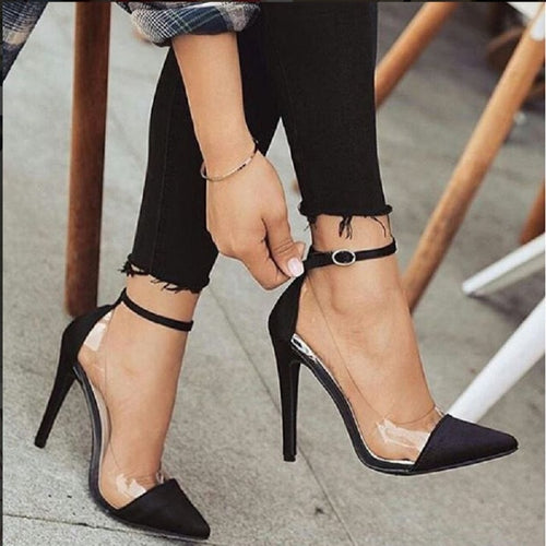 2020 sexy woman black bridal wedding shoes
