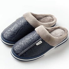 Load image into Gallery viewer, ASIFN Indoor Leather Winter Waterproof Warm Home Fur Women Men Slipper