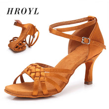 Load image into Gallery viewer, New Women&#39;s Latin Dance Shoes For  Women Grils Red White Heel